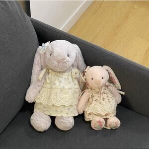 Bartholomew bear clothes outfits - blue floral dress (Tiny)